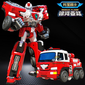 Tobot V Galaxy Detectives Rescue Flame Transforming Fire Engine Robot Figure Toy