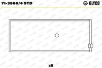 NEU - Glyco 71-3560/4STD Pleuellager FüR Bedford Opel
