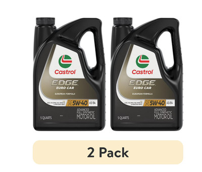 [ Free Shipping ] 2 Pack Castrol EDGE 5W-40 Full Synthetic Motor Oil 5QT