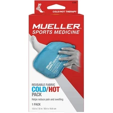 Mueller Fabric Hot/Cold Pack [Reusable]: 12 in. x 7.8 in. fabric pack (Blue)