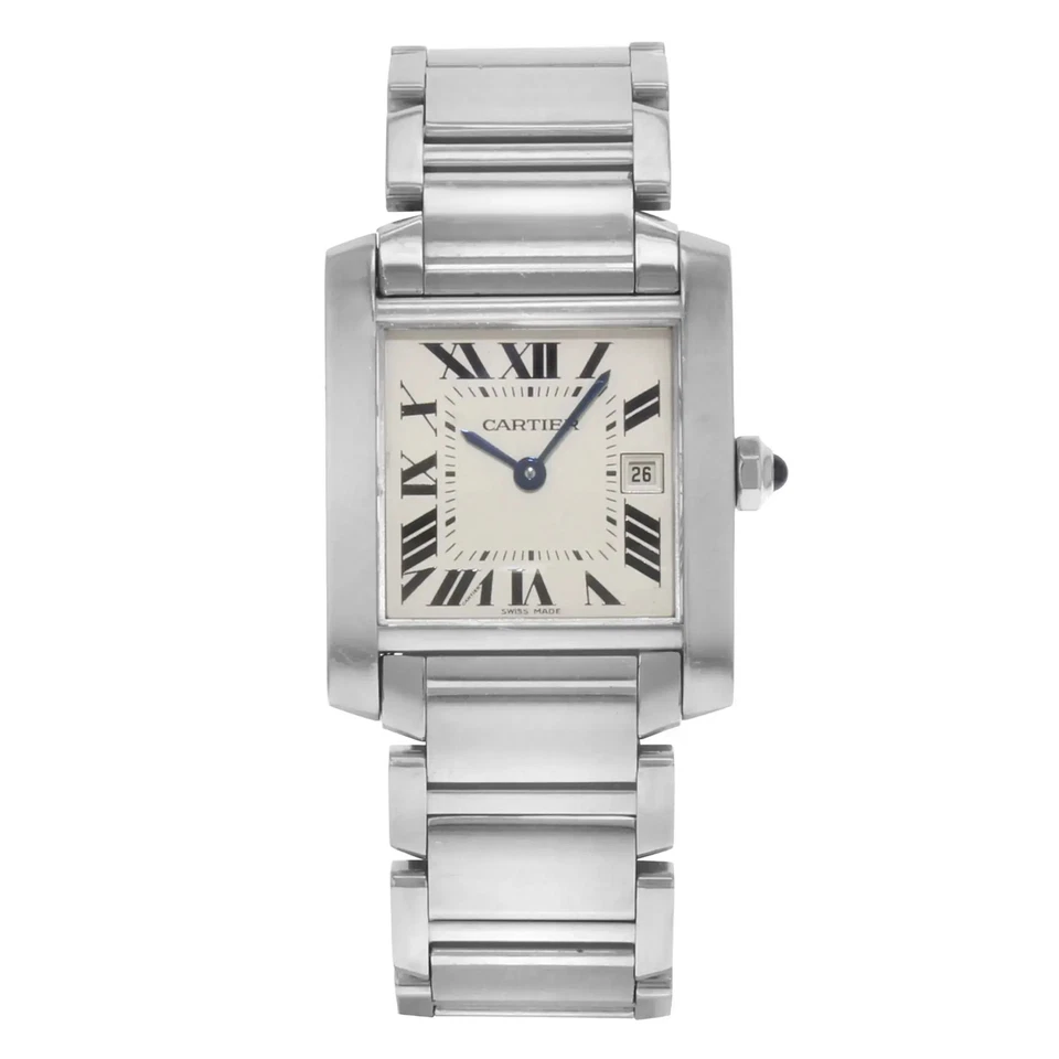 Cartier Tank Francaise 25MM Stainless Steel Quartz Midsize Watch W51011Q3