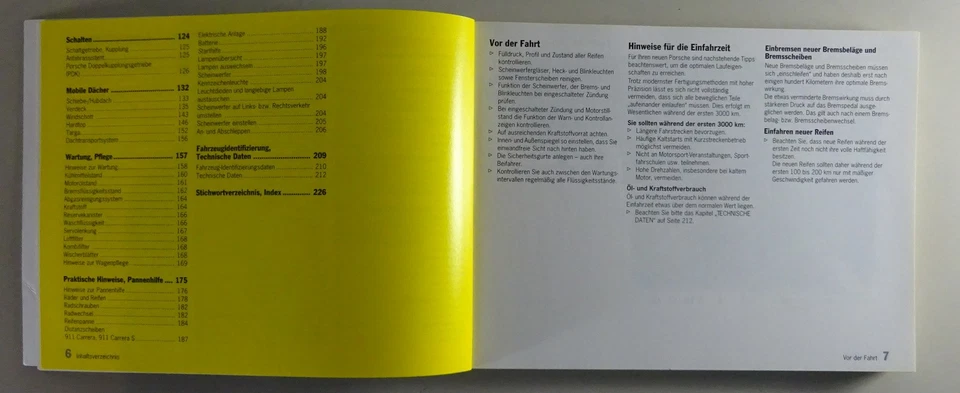 Bordmappe mit Betriebsanleitung Porsche 911 Carrera Typ 997 Modelljahr 2010 - Bild 3 von 4
