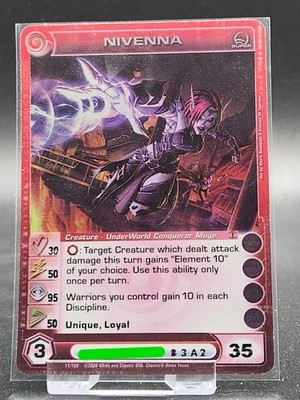 Chaotic Card : (Max E) Nivenna Roto First Edition Super Rare creature
