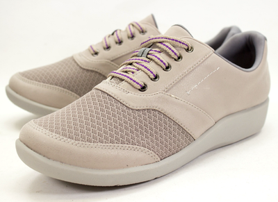 #ad #ad Clarks Sillian Emma Womens Size US 9 Tan Purple Casual Sneaker Sand Textile $45.00