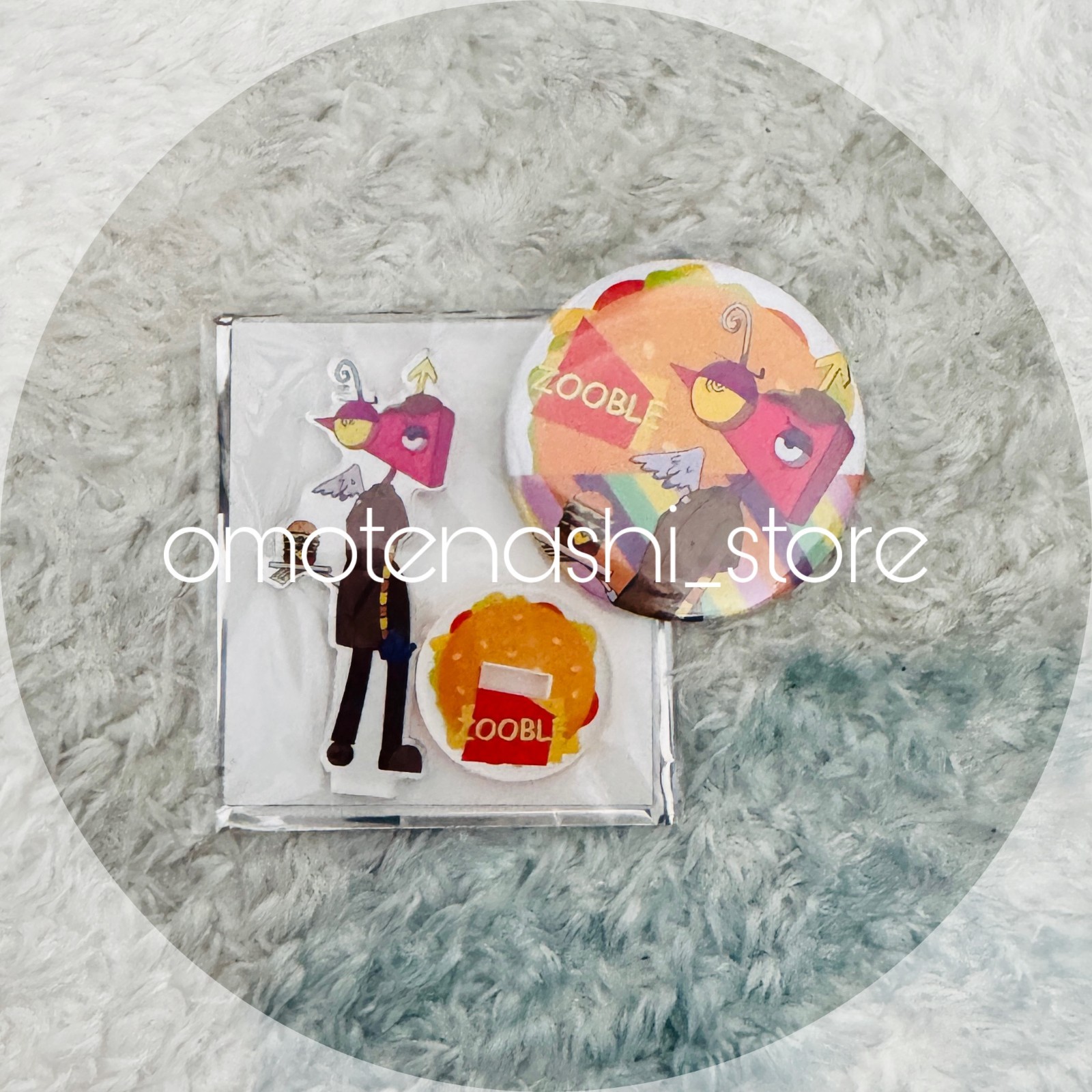 The Amazing Digital Circus Tower Records Cafe Acrylic Stand Button Badge Zooble