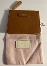 RADLEY BROWN LEATHER CARD HOLDER COIN PURSE NEW!!!