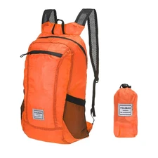 Hiking Backpack, Lightweight Portable Backpack for Hiking Camping, Orange