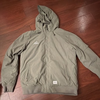 VANS x WTAPS Olive Hooded Full Zip Embroidered Logo Jacket Men's Size Medium