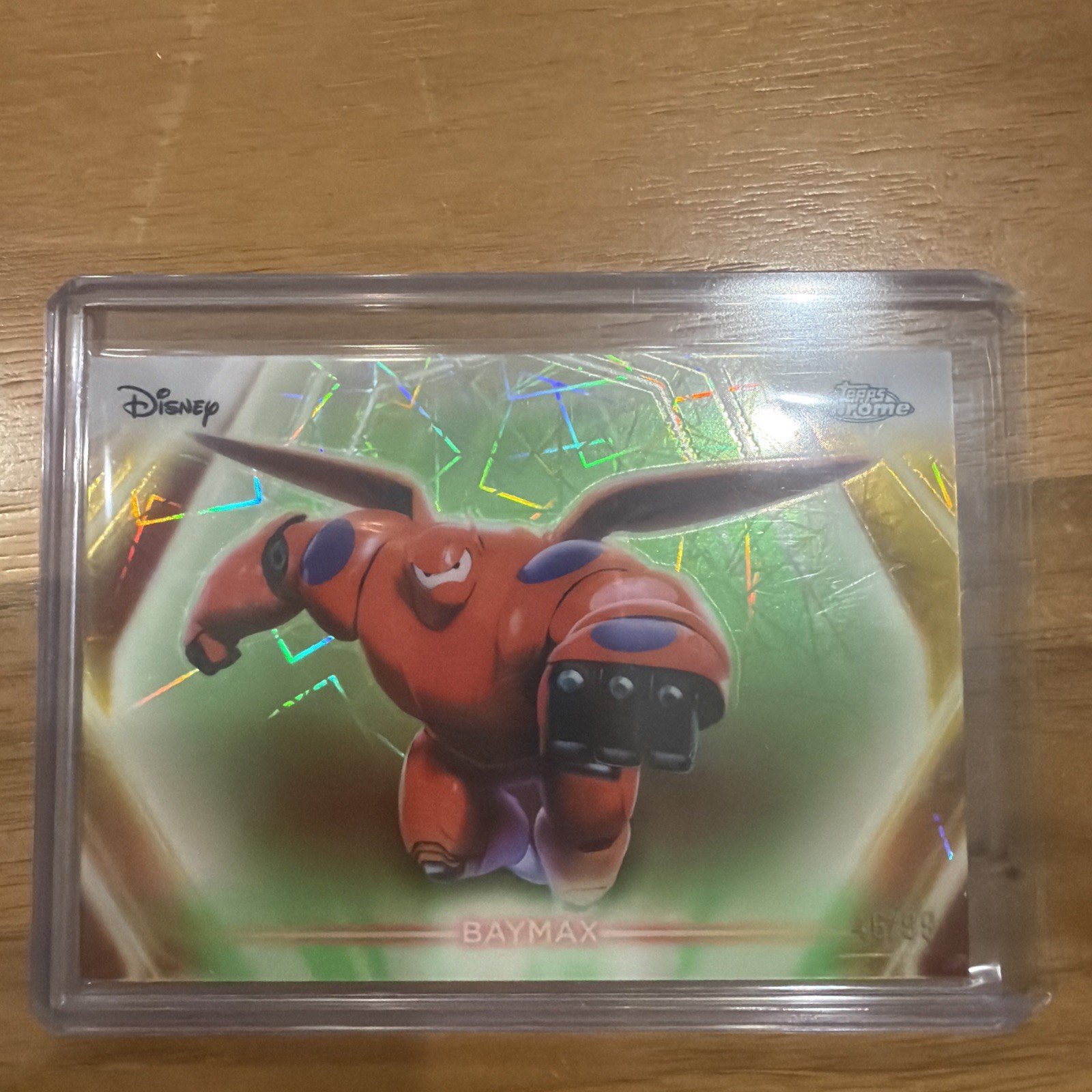 2026 Disney Neon Baymax Big Hero 6 Green Parallel Card /99