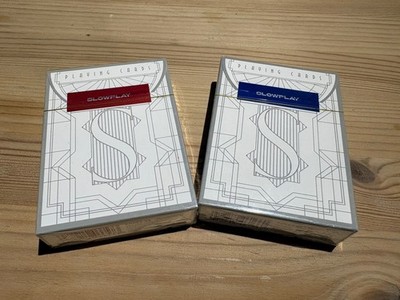 SLOWPLAY 100% Kunststoff Spielkarten, 2-Deck Poker Karten Set, Jumbo Index, Poker 