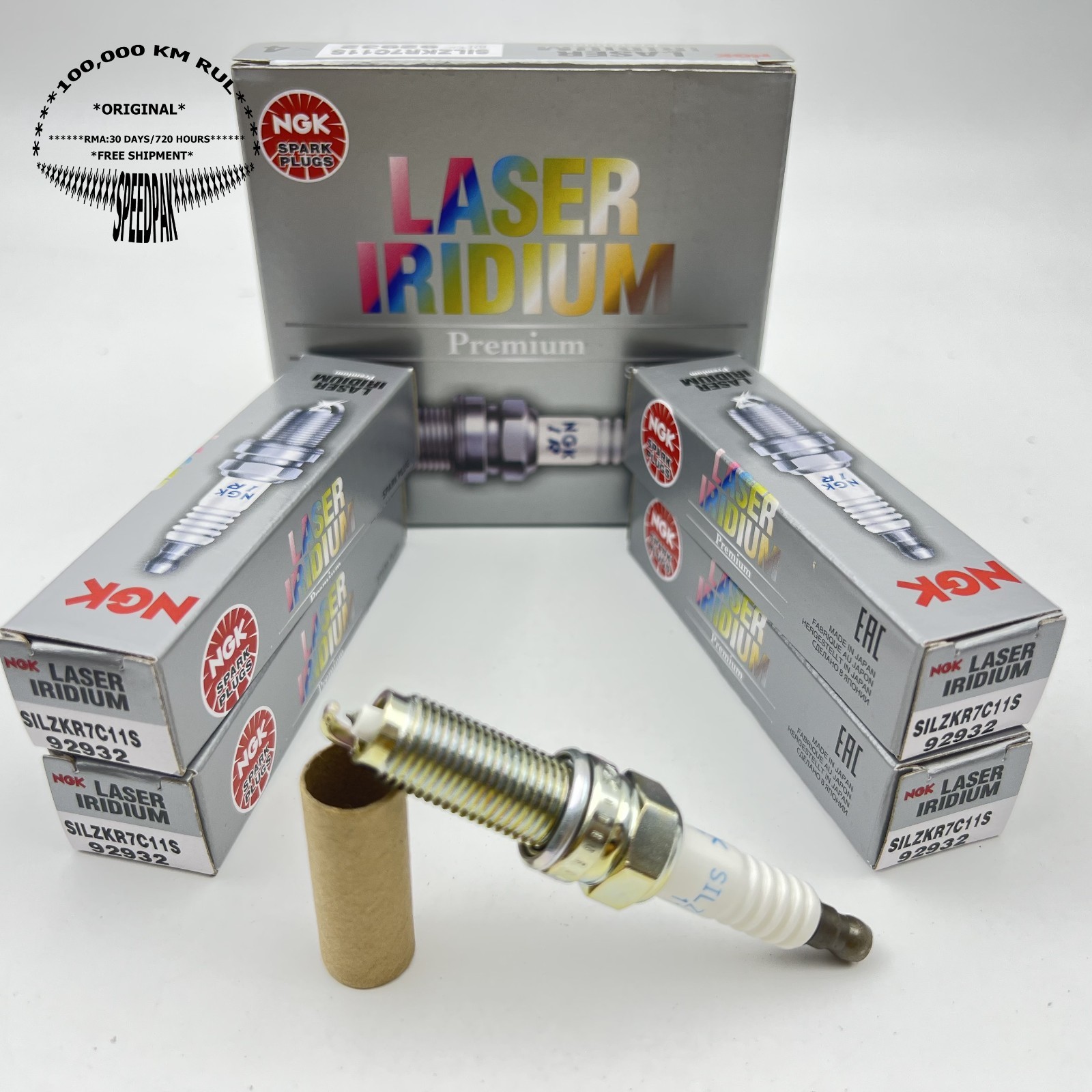 NGK 4x Spark Plug For HONDA Accord VIII Civic IX X Cr-V IV 08-15 12290-R1A-H01