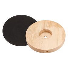 Wooden Lamp Base 150mm Circular Light Base Wood Desk Table Lamp Stand