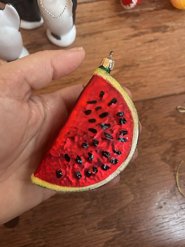 Mini Watermelon Slice Ornament