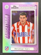 Christian Vieri 2024 Topps Decades UCC 1990s Targetman Purple /25