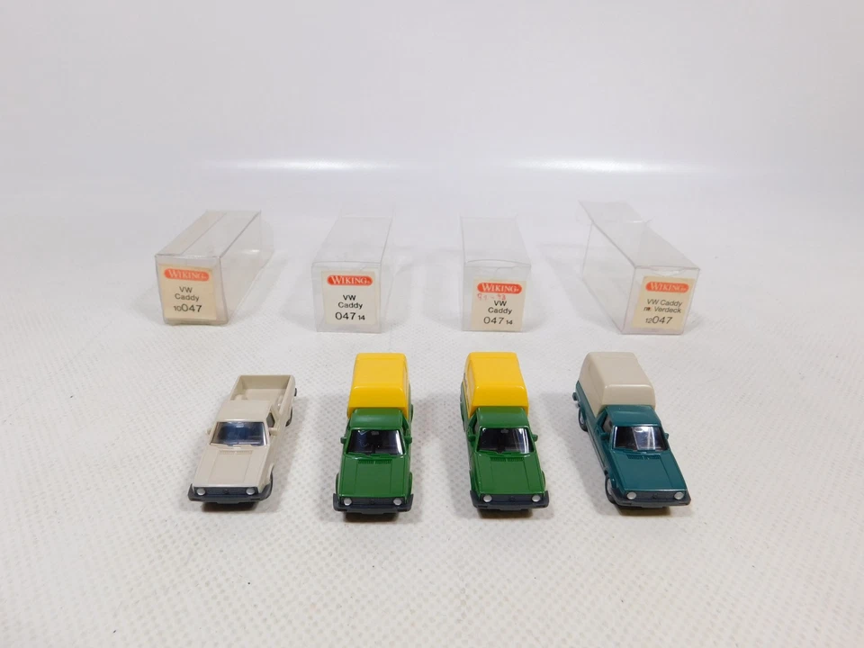 4x wiking H0 1:87 Modello VW Caddy 047 14 Diehl 12 047 10 047 Mint + Box # - Immagine 4 di 4