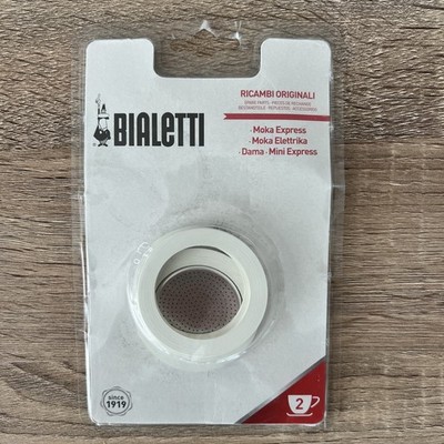 Bialetti Original Spare Parts 3 Gaskets and 1 Plate Moka Express Dama New Sealed