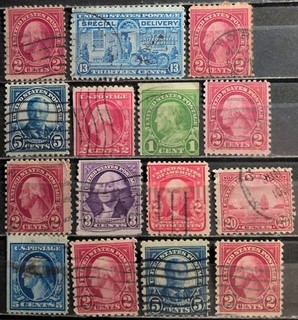 Alte Briefmarken Sammlung USA gestempelt 2