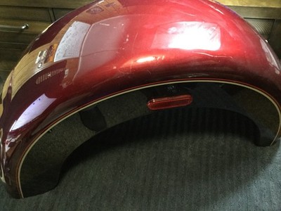 09-23 Harley Davidson Tri-Glide Trike Left Rear Fender Mysterious Red