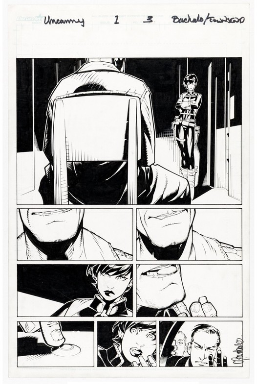 Bachalo UNCANNY X-MEN 1 pg 3 MAGNETO BETRAYS X-MEN TO SHIELD+1ST GOLDBALLS ISSUE