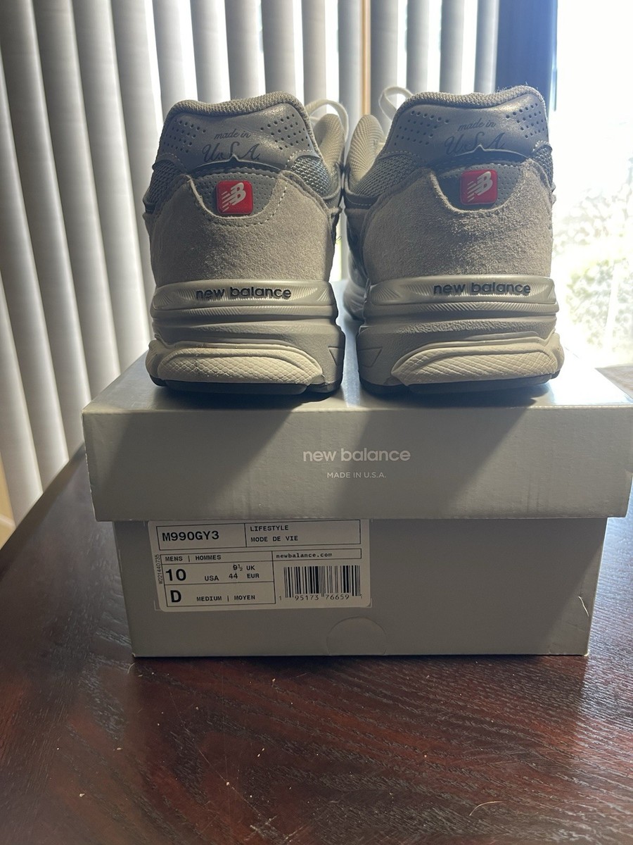 Size 10 - New Balance 990v3 Made in USA Grey | eBay