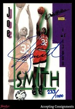 1995 Signature Rookies Autobilia #1 Joe Smith ROOKIE RC AUTO 0233/1000