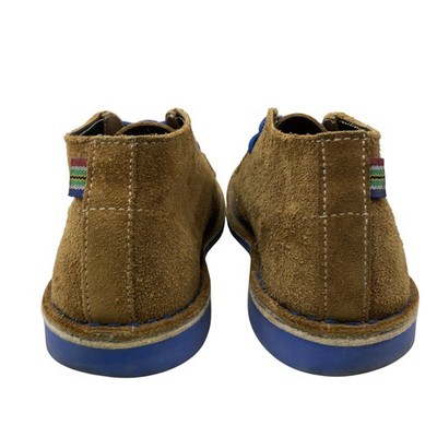 VELDSKOEN Mens Brown Suede Chukka Boots Blue Laces Blue Sole Size‎ US 7.5 Veldskoen Chukka Boots Mens 7 Brown Suede Blue Sole Lace Up  main image 2