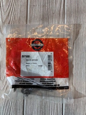 Genuine OEM Briggs & Stratton 807680 Intake Valve