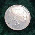 2012 Silvertowne 1 oz .999 Fine Silver Buffalo Round, Uncirculated with Capsule