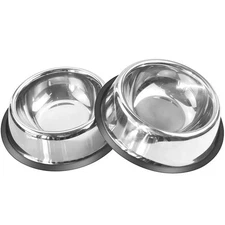 Mlife Stainless Steel Dog Bowl with Rubber Base for Small/Medium/Large Dogs, ...