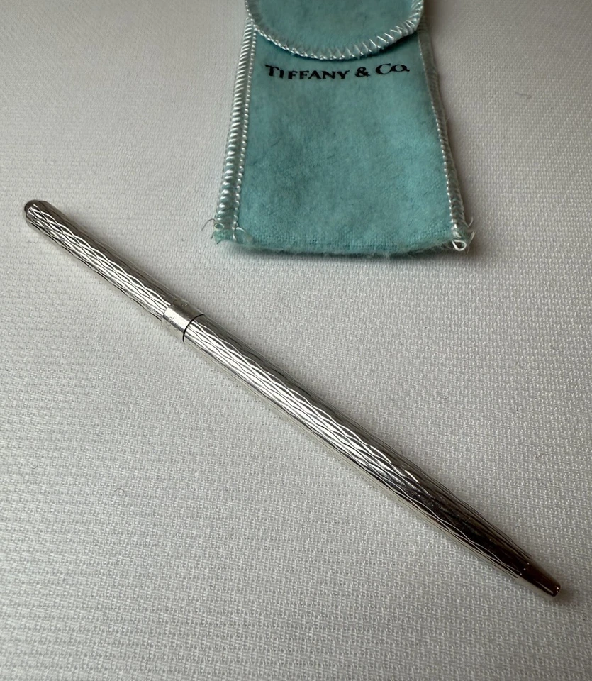 老式德国蒂芙尼纯银圆珠笔 — 第 3/4 张图片