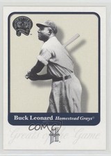 2001 Fleer Greats of the Game Buck Leonard #71 HOF 0e3