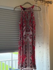 Woman's INC three quarter length sleeveless dress. Size 0X.
