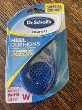 Dr. Scholl's Heel Cushions Advanced Massaging Gel Comfort For Women Size 6-10