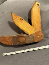 OVERSIZED Vintage Folk Art Carved Wooden Case Novelty Pocket Knife