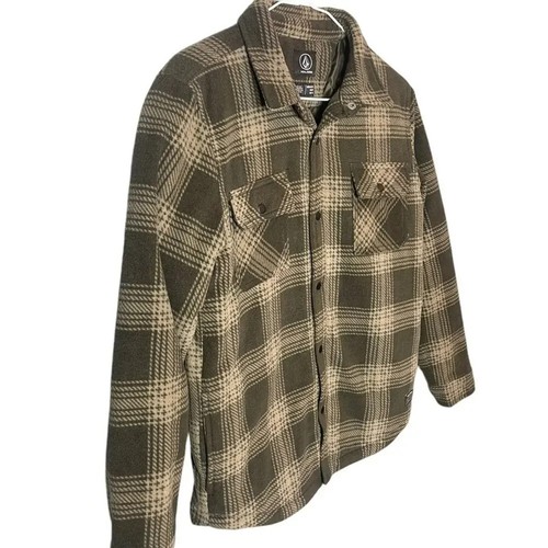 Volcom Youth Boy’s size XL / 14 Fleece Insulated Shacket Shirt Button Front - Picture 5 of 7