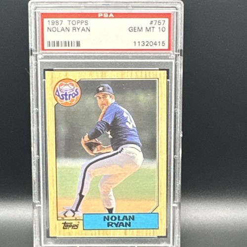 Topps 1987 Nolan Ryan #757 Houston Astros PSA 10 Baseball Trading Card