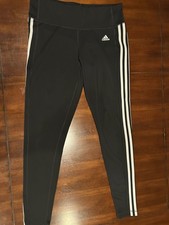 Adidas Climalite Athletic Running Pants Woman  s L Black