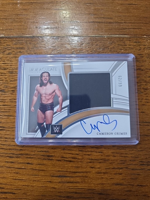2022 Immaculate Cameron Grimes Patch/On Card Auto