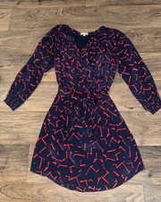 Shoshanna Pritzker Print Carla 100% Silk Dress Mini Dress