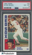 1984 Topps #30 Wade Boggs Boston Red Sox HOF PSA 8 NM-MT