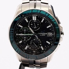 Casio Oceanus OCW-S7000 Titanium Solar Black Dial Men's Watch Working Authentic