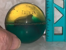 Vintage Bouncing Rubber Ball Ocean With Dolphin Inside Made In Taiwan