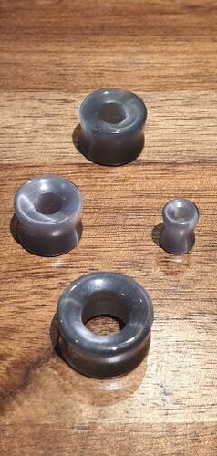 Pair Smokey Quartz Stone Ear Plugs Flesh Tunnel Tunnels Stretcher Taper 6-16mm - Picture 3 of 3