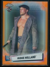 Ridge Holland 2021 Topps Chrome WWE Orange Refractor 2/25 #91 Rookie RC