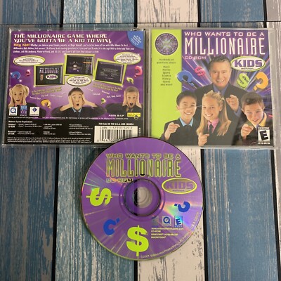Who Wants to be a Millionaire : Kids Edition - PC CD ROM REGIS - COMPLETE - NICE