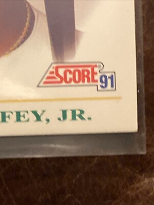 1991 Score Ken Griffey Jr B3 Cooperstown Card In Absolute Gem Mint