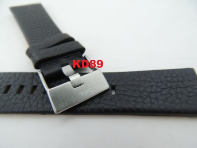 Genuine ORIGINAL DIESEL DZ 4206 Black leather strap band 24mm | eBay
