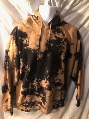 Jeffree Star Fashion Tie Dye Hoodie Pullover XXL 2XL Limited Ed Lt Brown 