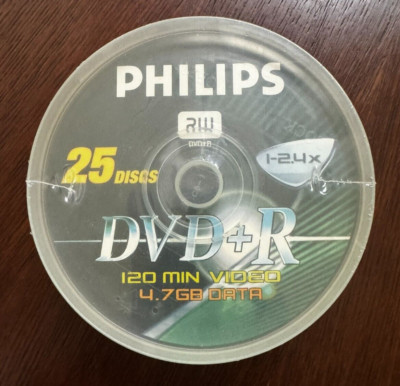 25 Phillips DVD+R Disks (NEW)