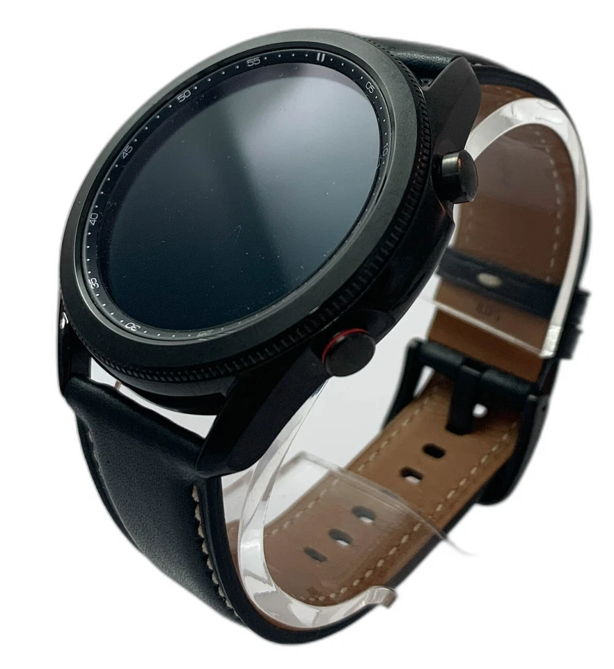 OEM Samsung Galaxy Watch 3 R840 Bluetooth/WiFi 45 mm Estuche de titanio y correa de cuero Foto 3 de 4